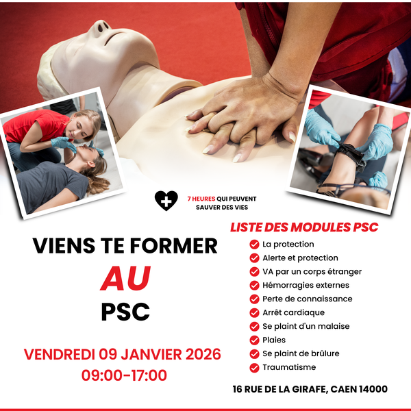 Formation PSC - 9 janvier 2026