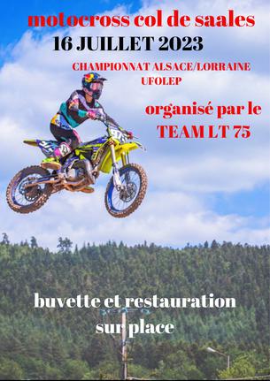 Affiche MOTOCROSS COL DE SAALES - 16 juillet 2023