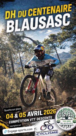 Affiche Descente VTT de Blausasc 2026 - 4/5 avril