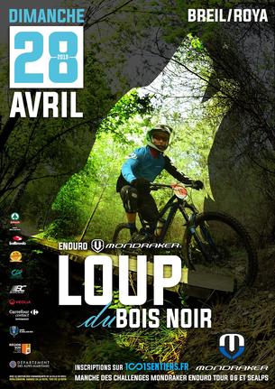 Affiche Enduro du Loup du Bois Noir 2019 - 28 avril 2019