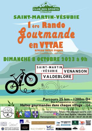 Affiche Rando Gourmande en VTTAE - 8 octobre 2023