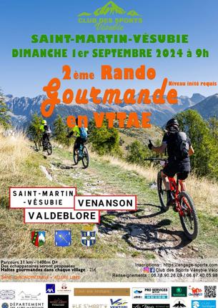 Affiche 2 ème Rando Gourmande - 1 septembre