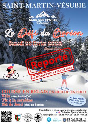 Affiche Défi du Boréon - 28 février