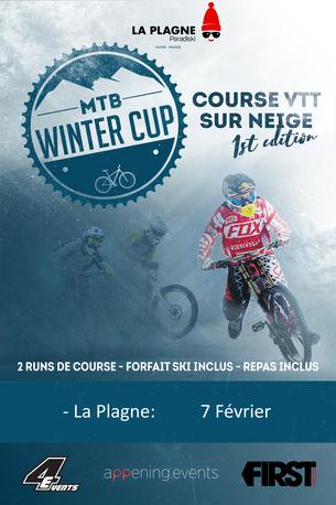 Affiche MTB WINTER CUP - LA PLAGNE - 7 février 2021