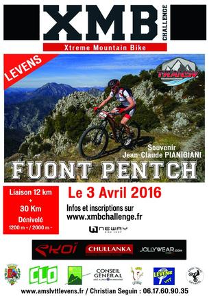 Affiche  La Fuont Pentch - XM de Levens - 3 avril 2016