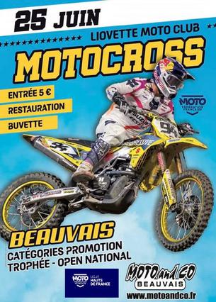 Affiche Motocross Promotions HDF - 25 juin 2023