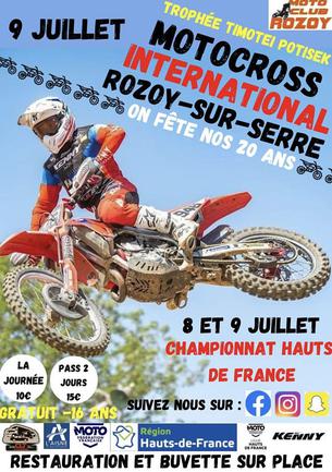 Affiche Motocross Promotions HDF - 8 July 2023