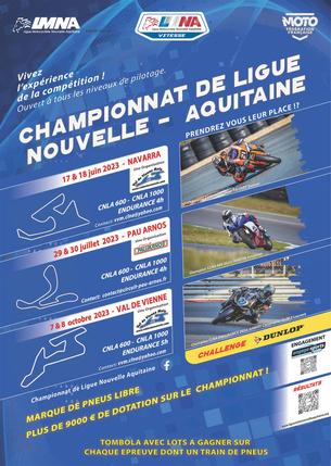 Affiche #2 CLNA + Chpt Endurance Twin - Nouvelle Aquitaine - 29/30 juillet 2023