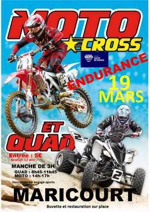 Affiche Championnat d'Endurance TT ligue HDF - 19 March 2023