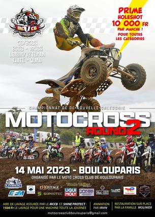 Affiche 3025 - Championnat NC Motocross Boulouparis - 2ème épreuve - 14 Mai 2023