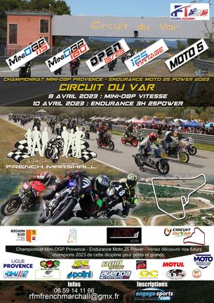 Affiche championnat 25 Power Endurance Provence - 10 April