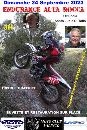 Affiche ENDURANCE  ALTA ROCCA - 24 septembre 2023