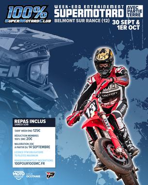 Affiche Entrainement Supermotard 30 sept / 1er oct, Belmont sur Rance (12) - 30 sep/1 oct 2023