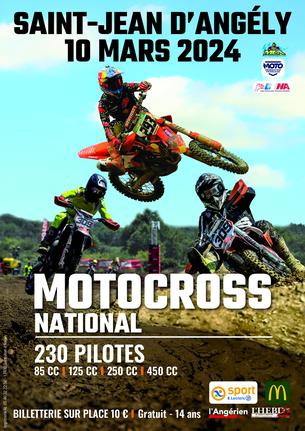 Affiche Motocross - St Jean d'Angély - 10 mars