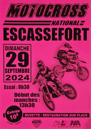 Affiche Motocross Escassefort - 29 septembre 2024