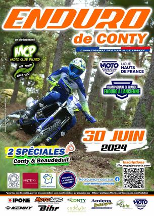 Affiche Championnat d'Enduro ligue HDF - 30 juin