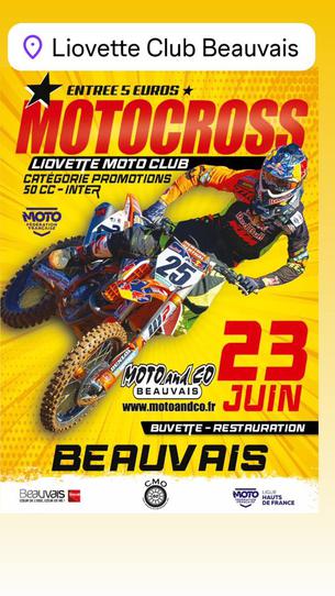 Affiche Motocross Promotions HDF - 23 juin
