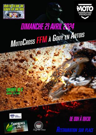 Affiche Motocross Promotions HDF - 21 avril