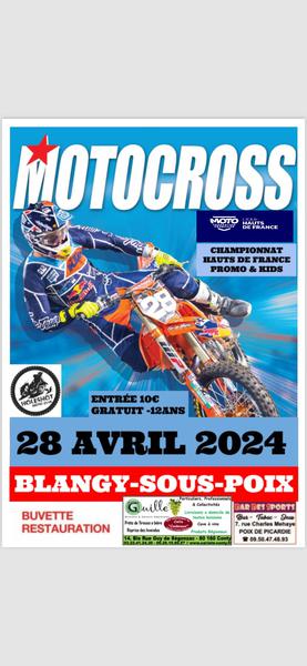 Affiche Motocross Promotions HDF - 28 avril