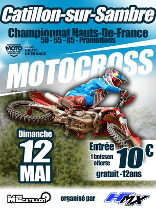 Affiche Motocross Promotions HDF - 12 Mai