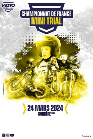 Affiche CF Minitrial - Corbère (66) - 24 mars 2024
