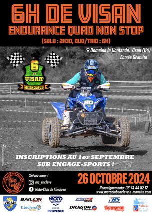 Affiche Endurance TT Quad-Chpt Ligue Provence - 26 octobre