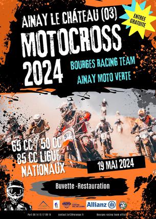 Affiche Motocross Ainay le Château - 19 Mai