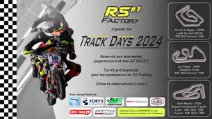 Affiche TRACK DAYS RS FACTORY/RMC - 12 Mai