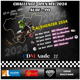 Affiche Challenge Open MX Aude - PO - Motocross - 5 Mai