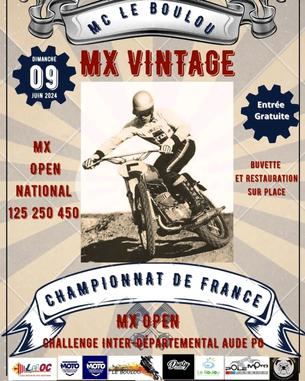 Affiche Challenge MX Aude - PO - Motocross - 9 juin