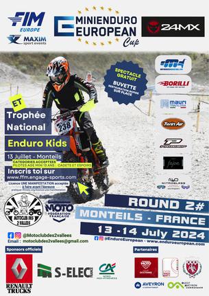 Affiche Trophée National Enduro Kids - Monteils - 13 juillet