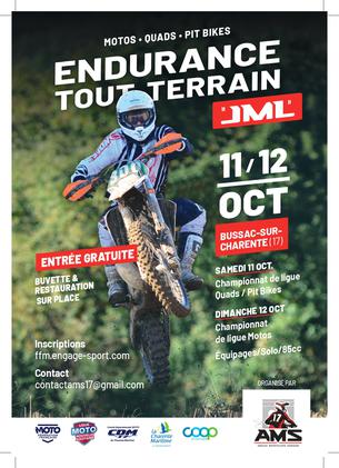 Affiche Endurance TT - Bussac Sur Charente / Le Douhet (17) - 12 octobre