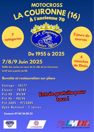 Affiche La Couronne à L'ancienne 70 - 8/9 juin 2025