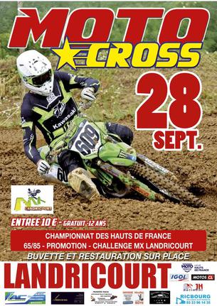 Affiche Motocross Promotions HDF - 28 septembre