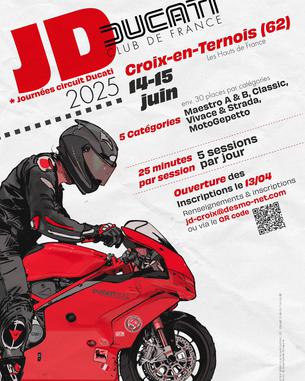 Affiche Les JD' Ducati Club de France® de Croix-en-Ternois - 14/15 juin