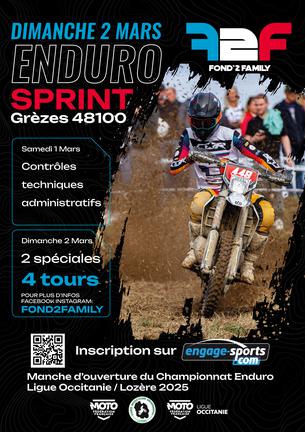 Affiche #1 Enduro Sprint Grezes - 2 mars