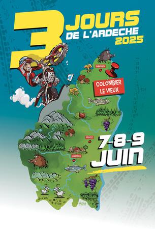 Affiche 3 Jours de l’Ardèche - 7/9 juin