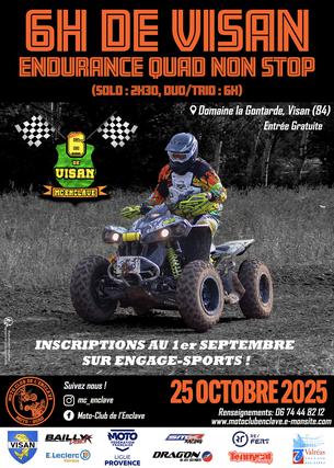 Affiche Endurance TT Quad-Chpt Ligue Provence - 25 octobre
