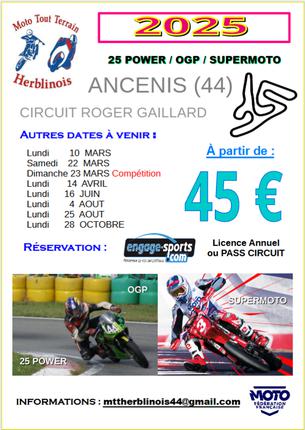 Affiche OGP / 25 POWER / SUPER RACER - 16 juin