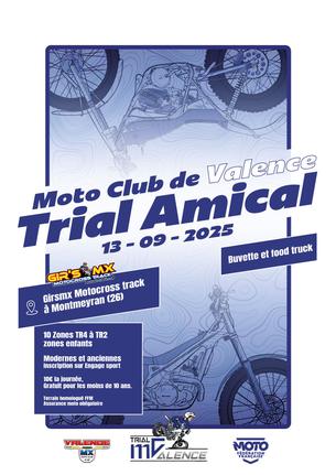 Affiche Journée Trial Amical - 13 septembre