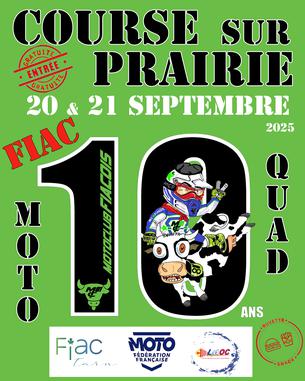 Affiche Course sur Prairie Fiac LJA/Coupe club - 20 septembre