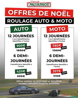 Affiche Forfait de Noël - Saison 2026 - 15 Mai 2026