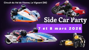 Affiche Side Car Party 7 et 8 mars 2026 - 7/8 mars 2026