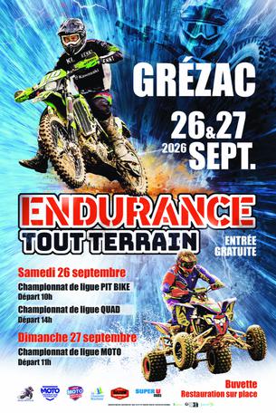 Affiche Endurance TT - Grézac (17) - 26/27 septembre