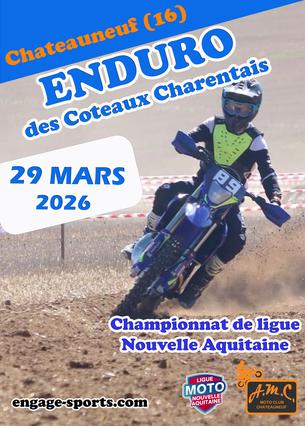 Affiche Enduro - Châteauneuf sur Charente (16) - 29 mars