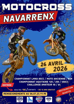Affiche Motocross Navarrenx - 26 avril