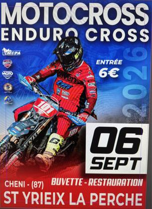 Affiche Motocross St Yrieix La Perche - 6 septembre