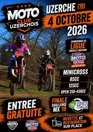 Affiche Motocross Uzerche - 4 octobre