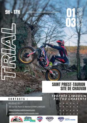 Affiche Trial St Priest Taurion - 1 mars