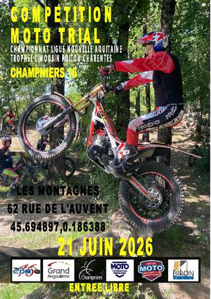 Affiche Trial Champniers - 21 juin